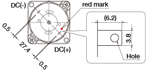 Motor wiring and terminal dimensions diagrams